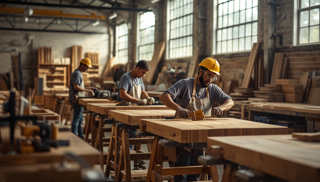Custom furniture manufacturing workshop in Savannah